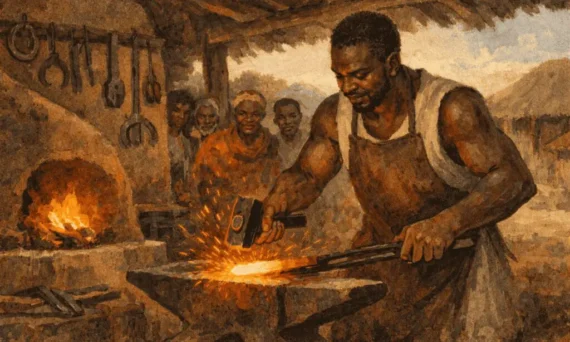 The Blacksmith Who Smiled Through the Storm